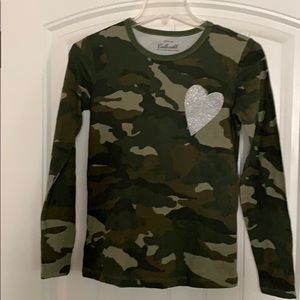 Girls Camo Top. Excellent Condition